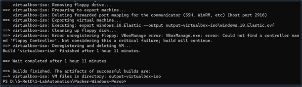 Initialisation machines virtuelles windows
