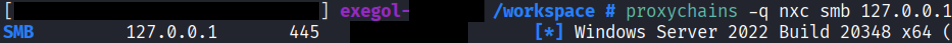 proxychains NXC