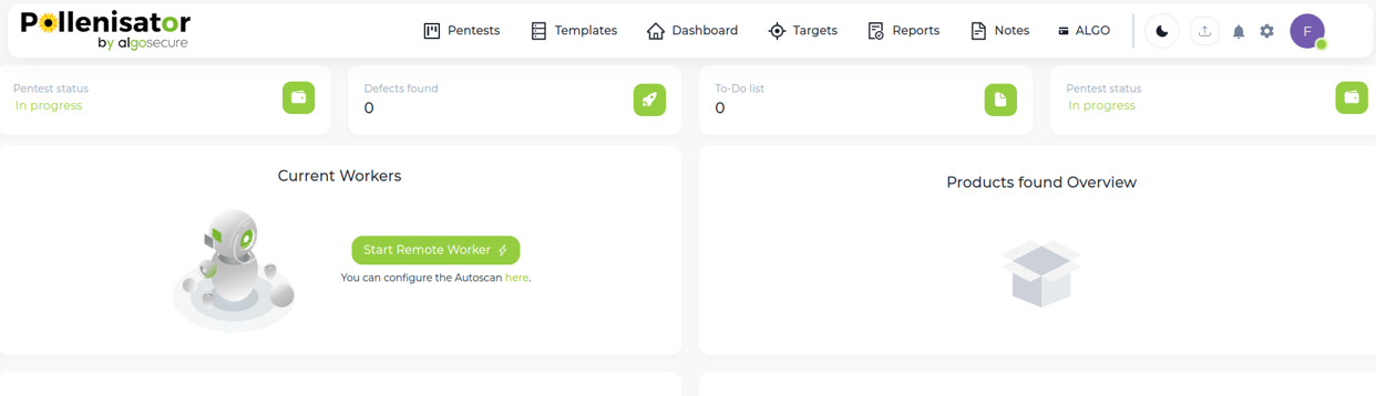 application React Pollenisator