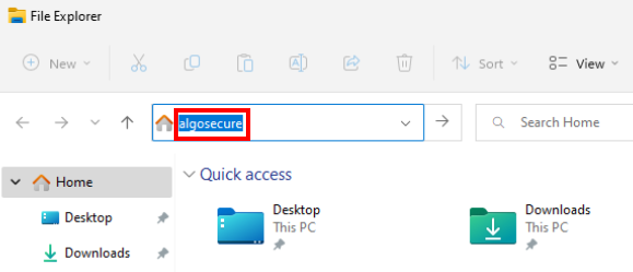 Recherche dans la barre d'adresse