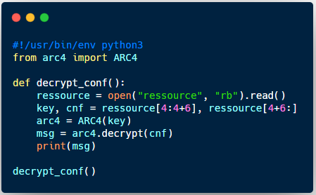 Déchiffrement de la configuration de NetWalker