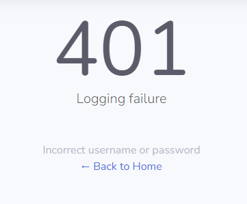 Erreur login BadPractice